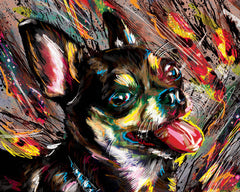 Chihuahua Art, Dog Painting, Pet Art