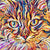 Cat Art, Feline Canvas, Pet Art