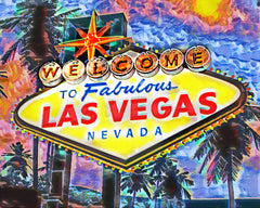 Las Vegas Art Print, Vegas Canvas