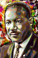Martin Luther King Art Print, MLK Canvas