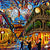 New Orleans Art Print, Mardi Gras Painting