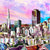 San Francisco Art Print, Skyline art, San Fran Painting